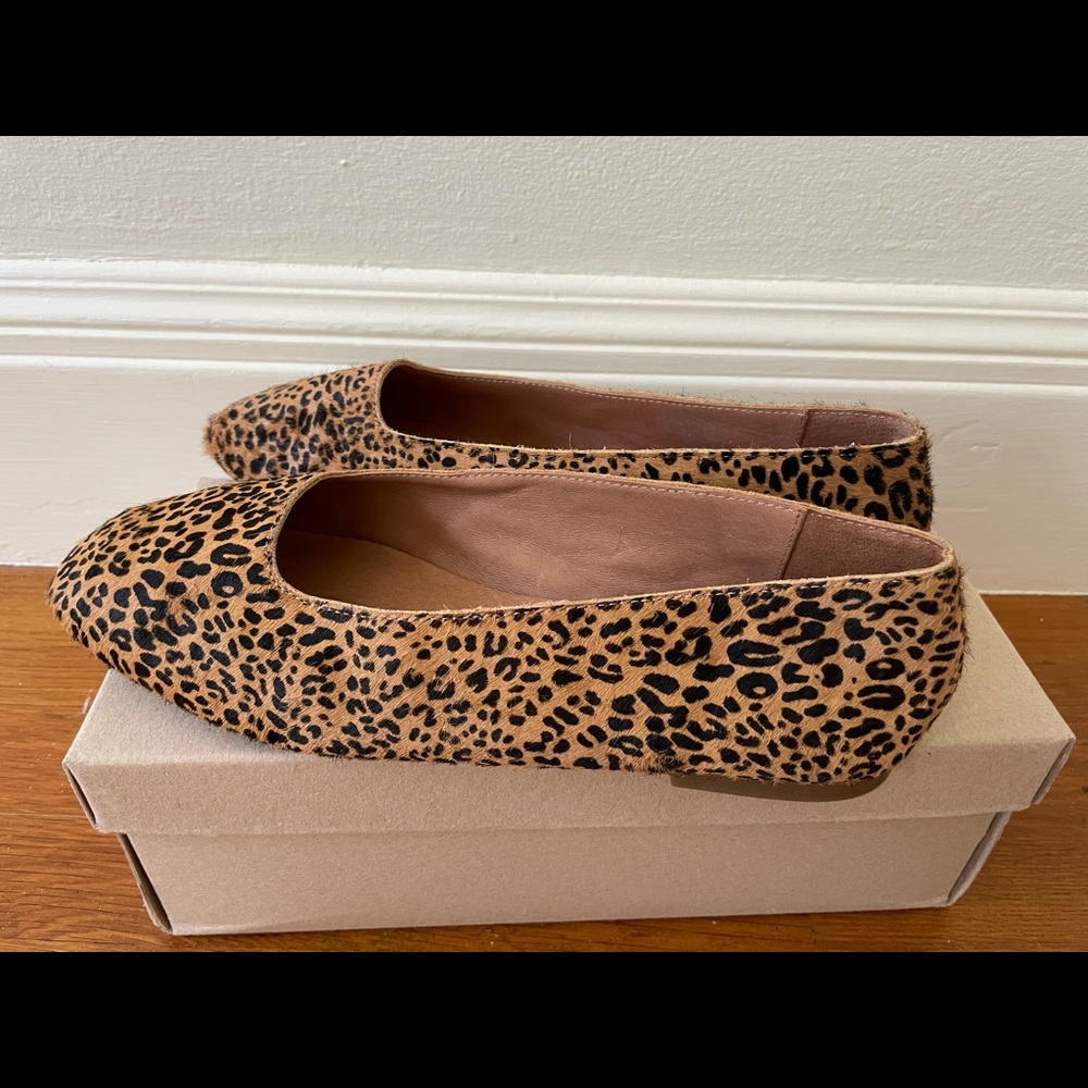 Madewell Leopard Print Calf Hair Flats